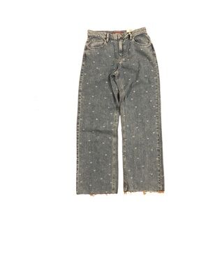 WOMENS LUCKY BRAND WIDE LEG HR ‘HEARTS’ JEANS SIZE 6/28 R NEW W/TAGS